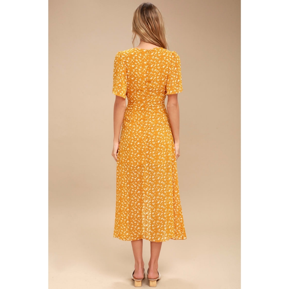 | lulu's after-bloom delight floral midi dress | - Picture 2 of 6